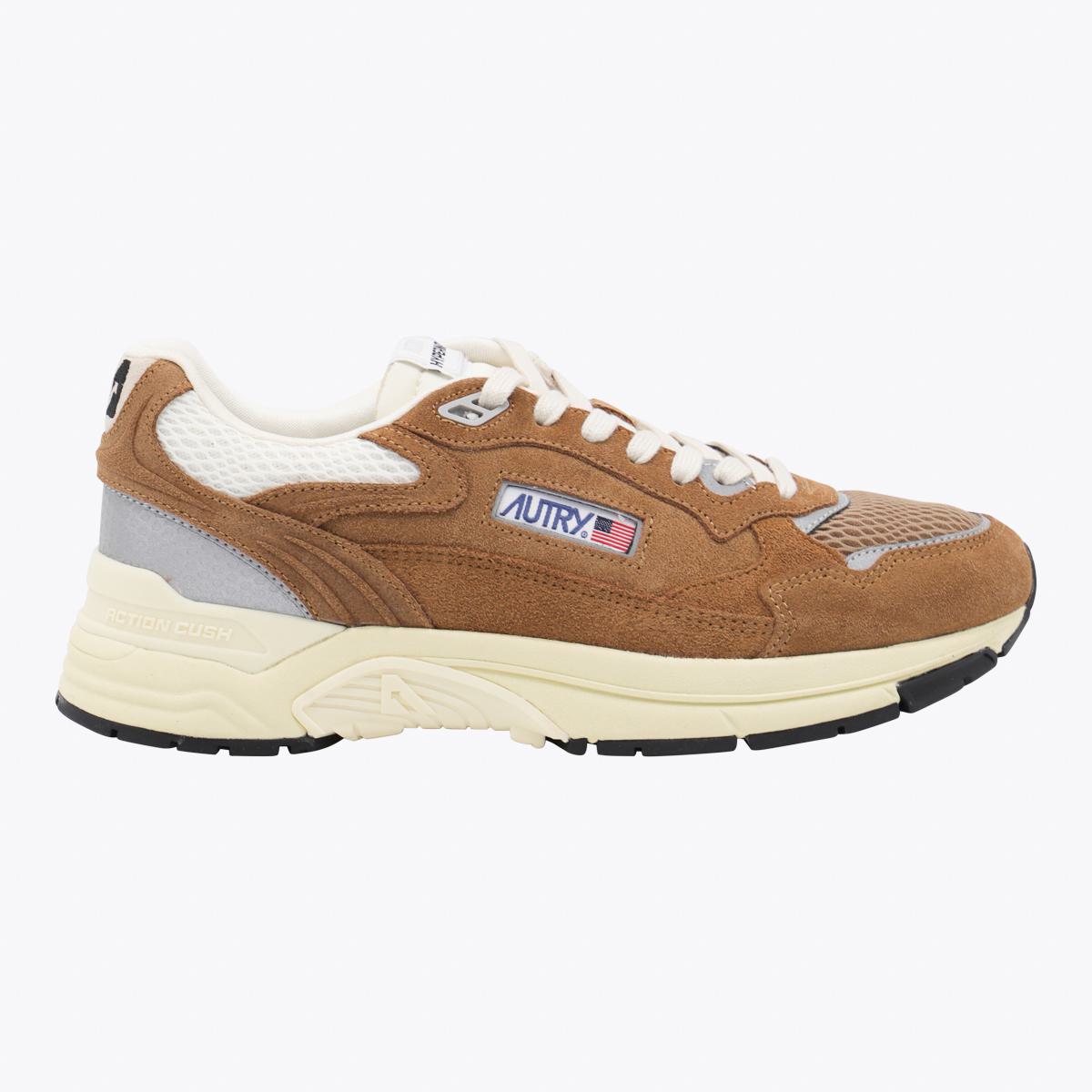 Autry Brown Leather Hyperway Sneakers