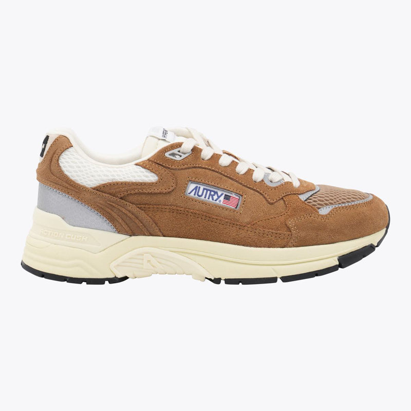 Autry Brown Leather Hyperway Sneakers