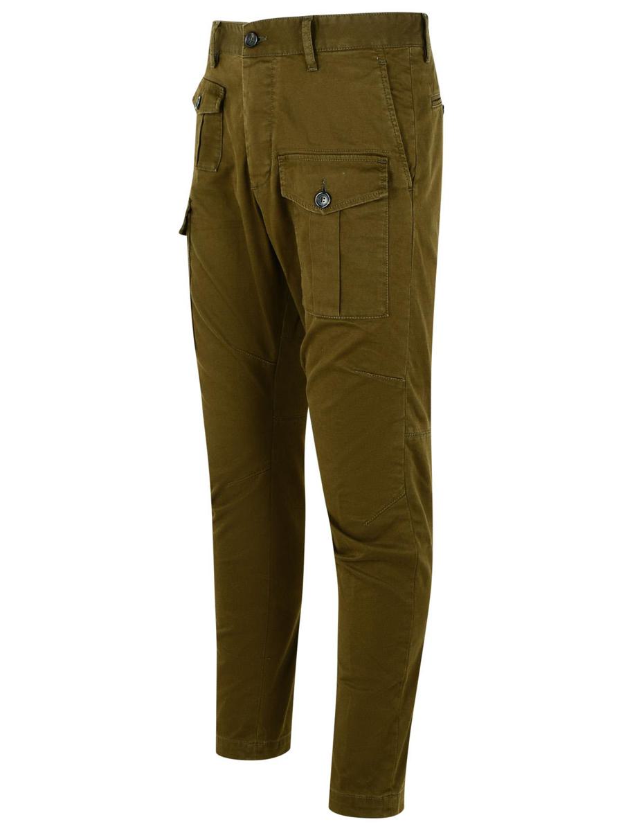 DSQUARED2 'Sexy' Dark Green Cotton Cargo Pantone
