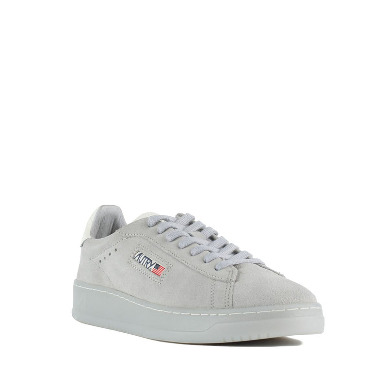Autry Dallas Low Marshmallow Suede And Iris Sneakers