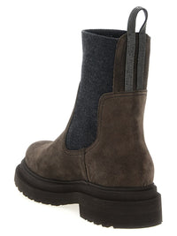 Brunello Cucinelli Monile Ankle Boots