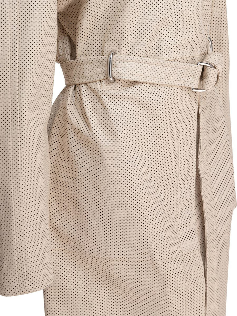 Sportmax Trench Coat With Leather Belt