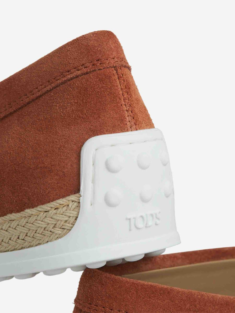 Tod'S Braided Suede Loafers