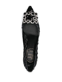 Roger Vivier Flower Strass Pumps