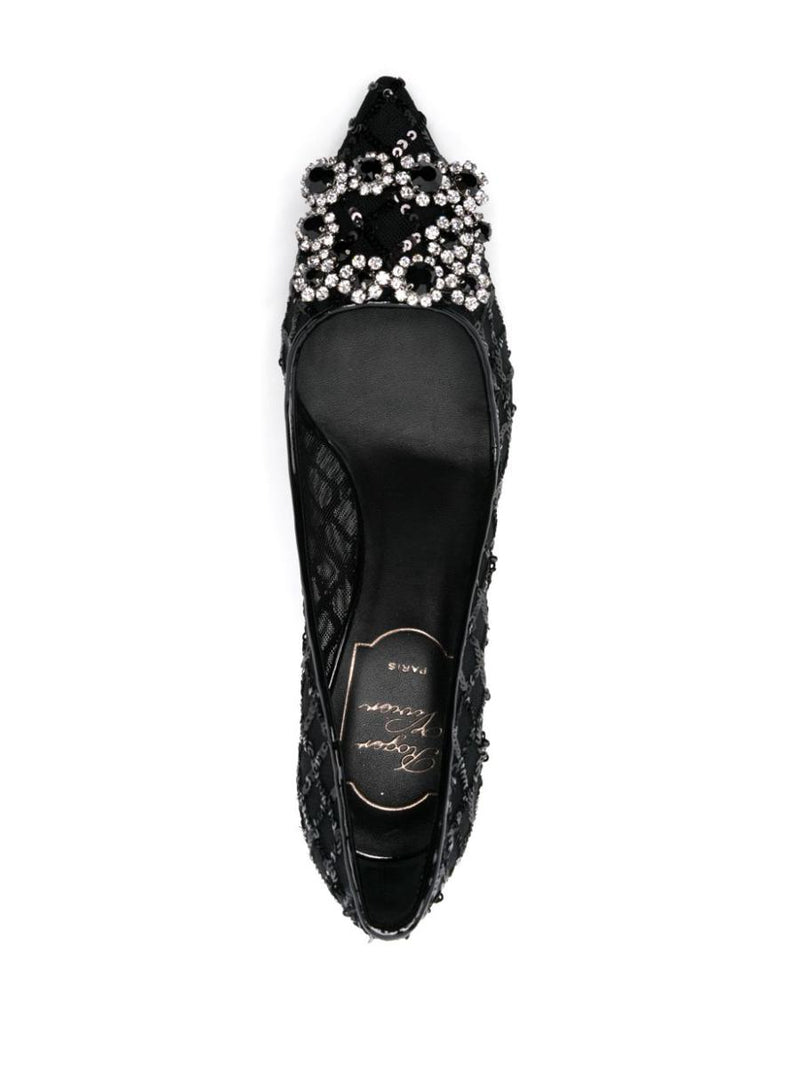 Roger Vivier Flower Strass Pumps