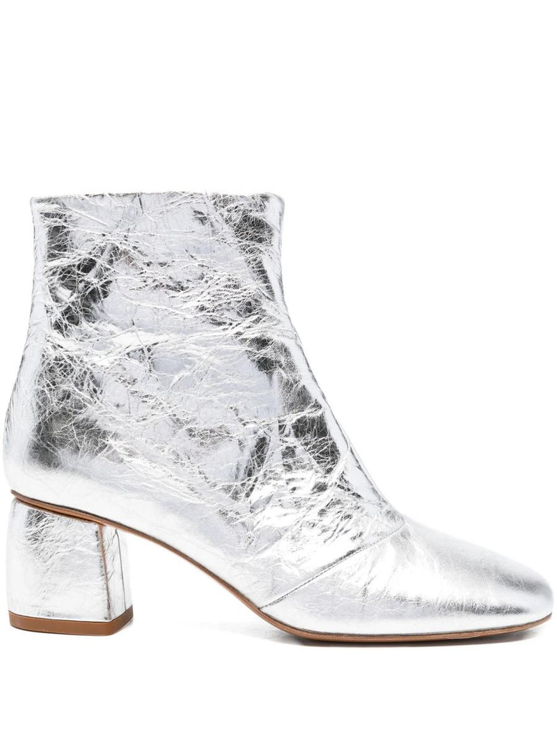 Forte_Forte Craquele' Laminated Leather Anckle Boots Shoes