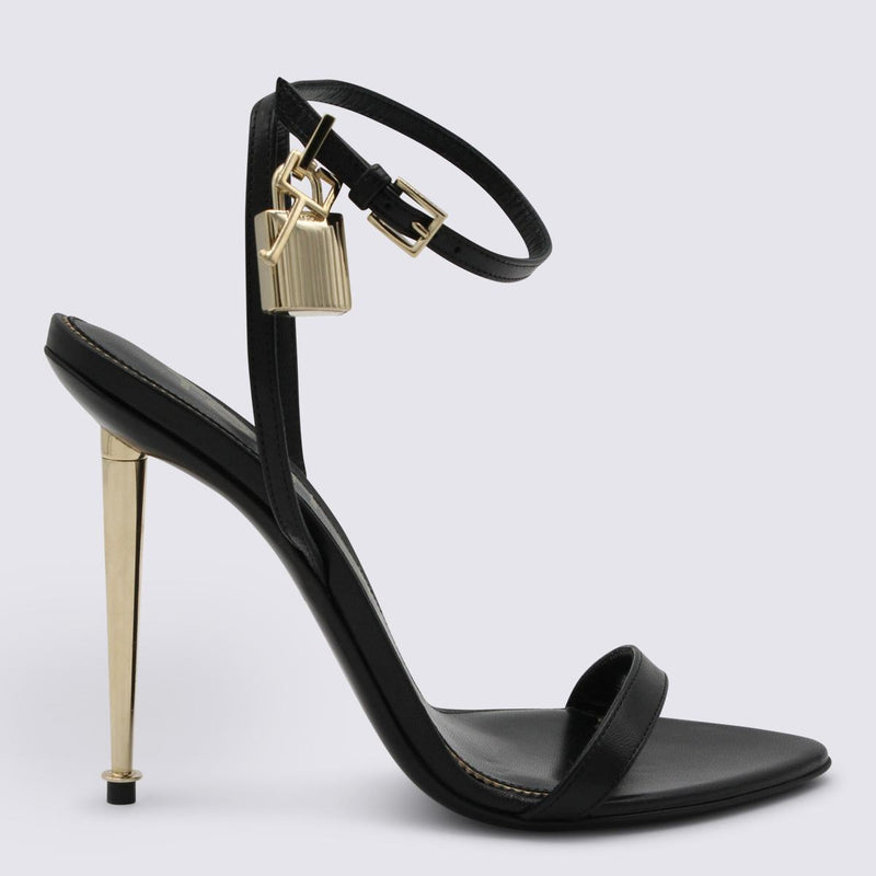 Tom Ford Black Leather Sandals