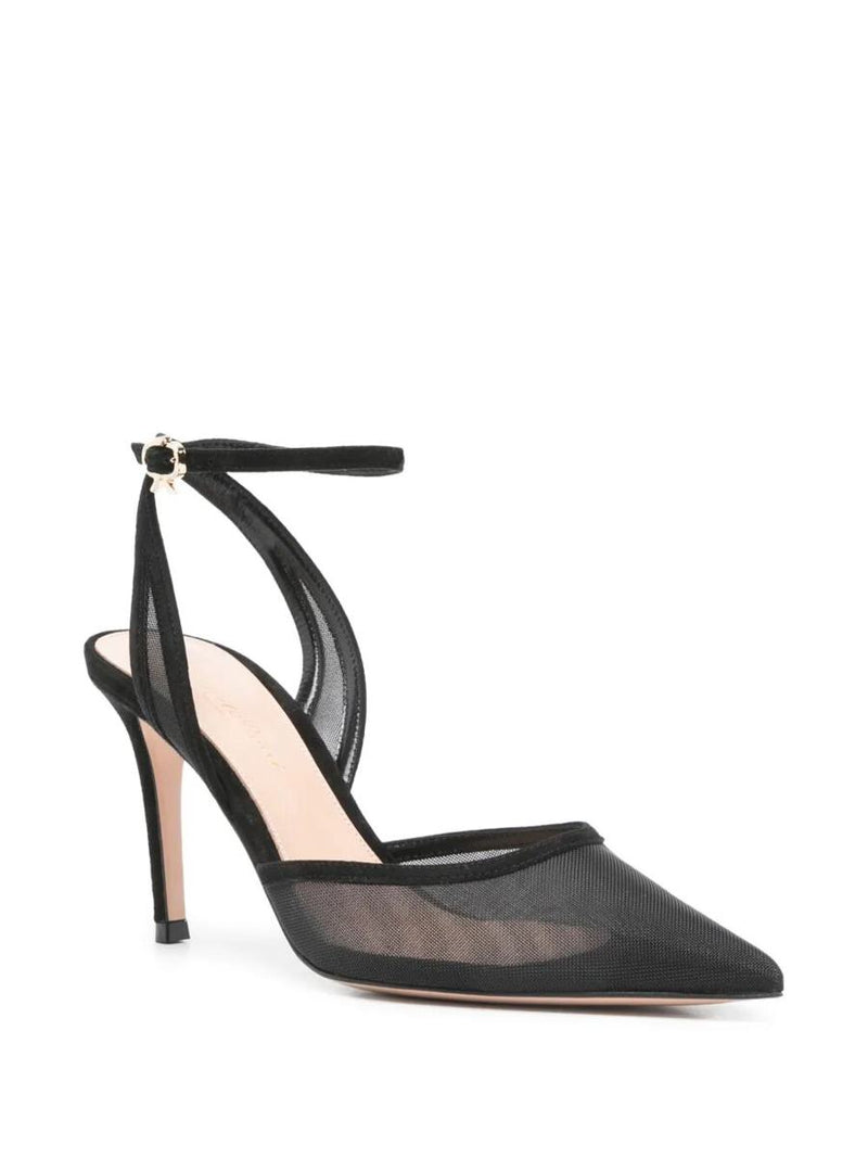 Gianvito Rossi Organza Suede Decollete T.085 Shoes