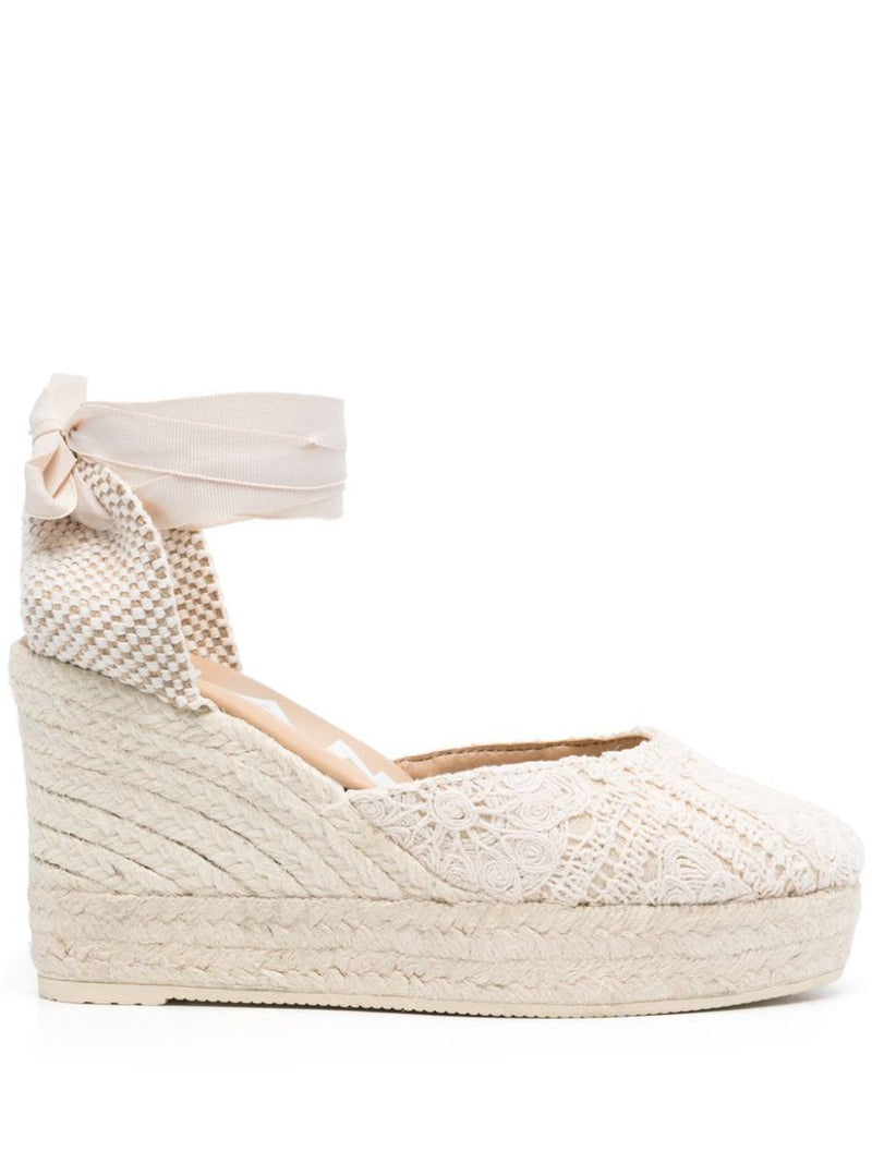 Manebí Yucatán Crochet Cotton Wedge Espadrilles