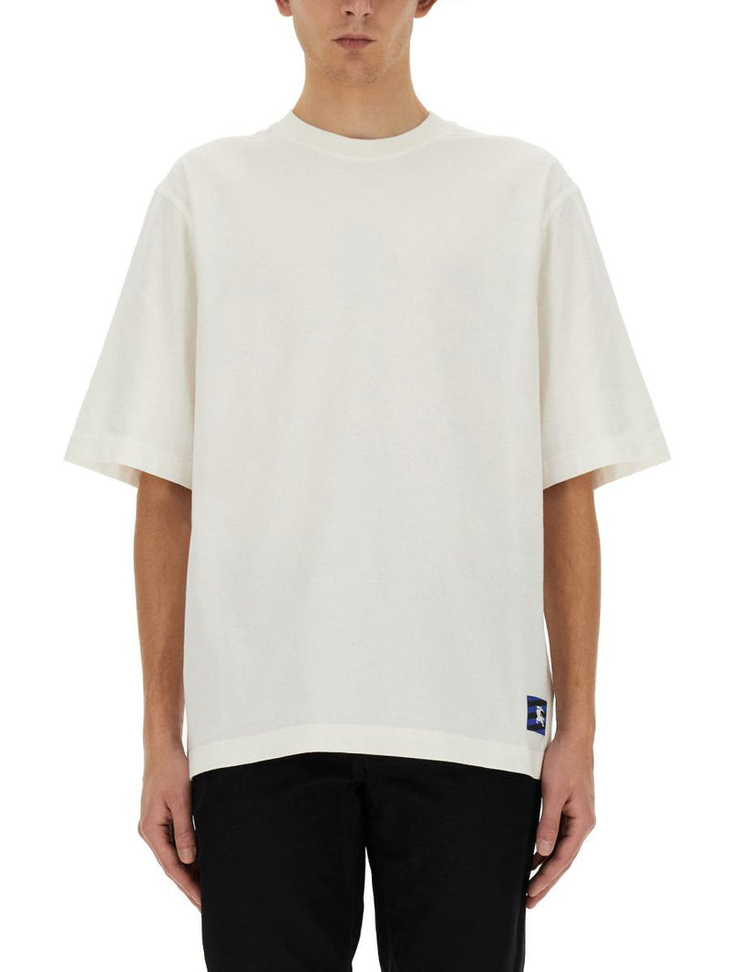 Burberry T-Shir With Ekd Patch