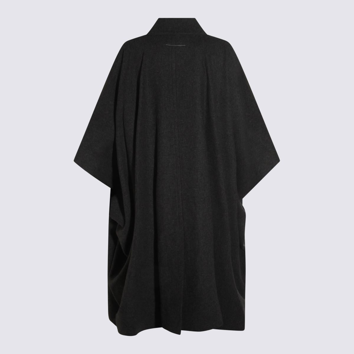 MM6 Maison Margiela Dark Grey Wool Capes