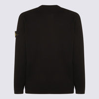 Stone Island Black Cotton Knitwear