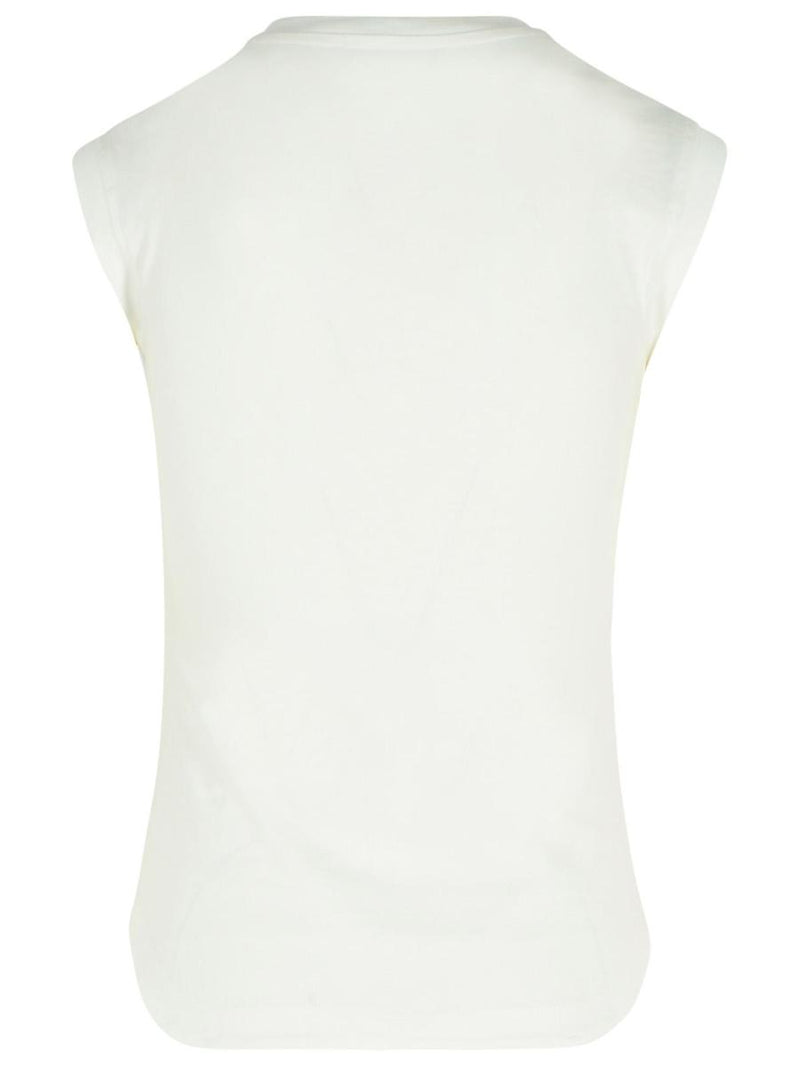 The Attico White Cotton Tank Top