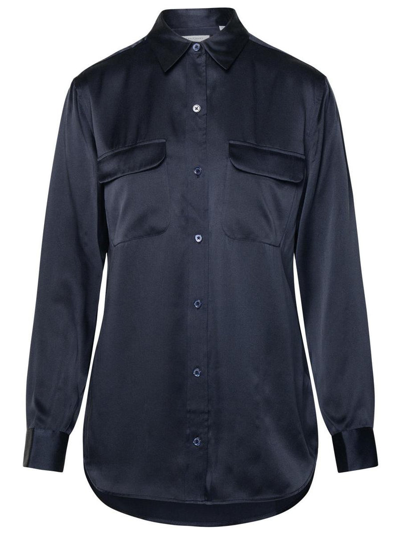 Equipment Black Silk Shirt