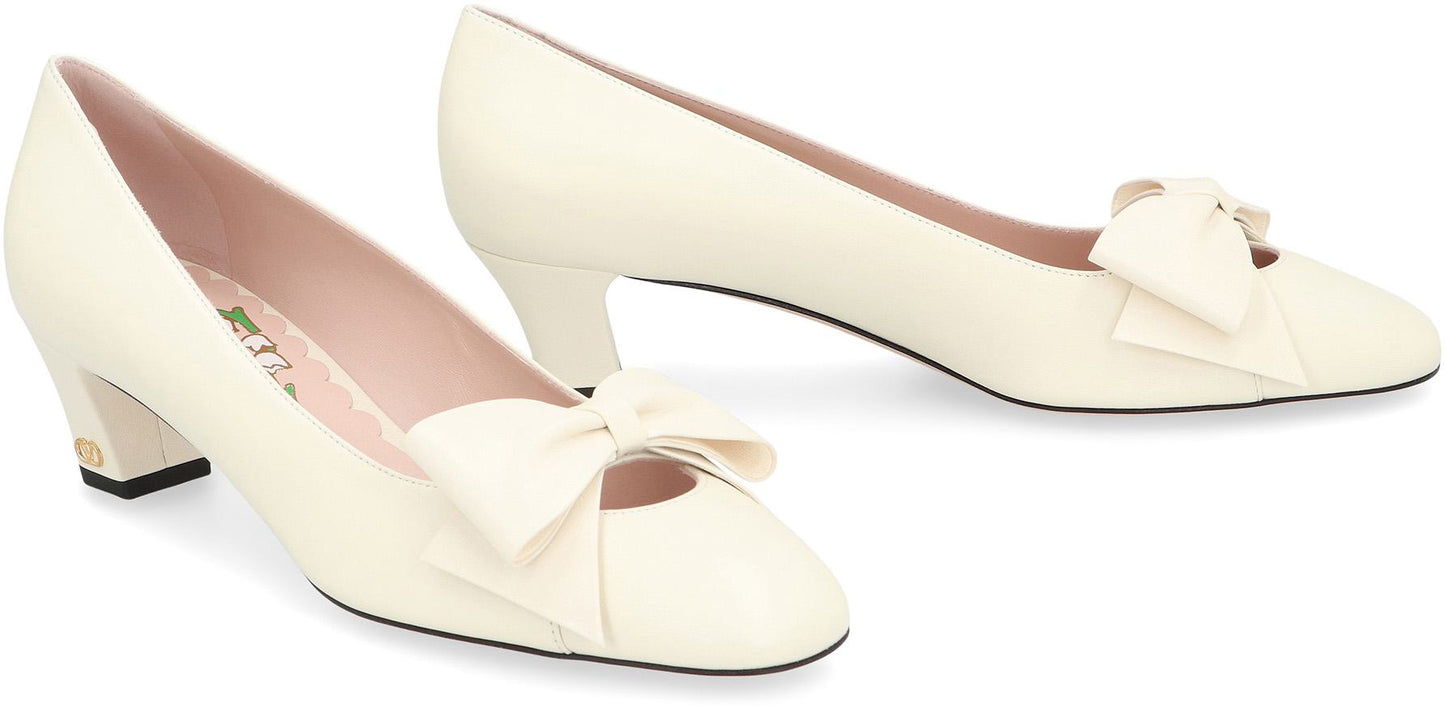 Valentino Garavani Bowow Leather Pumps