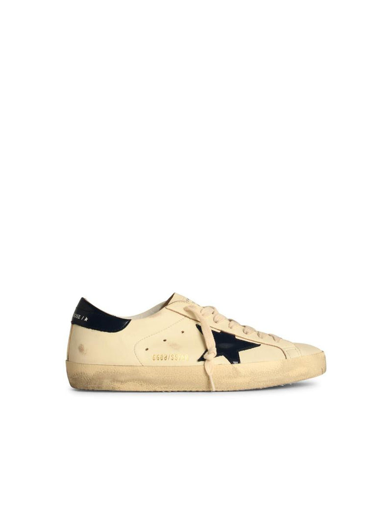 Golden Goose Super-Star Classic Sneakers In White Nappa Leather