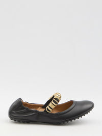 Ballet Flats With Eyelets