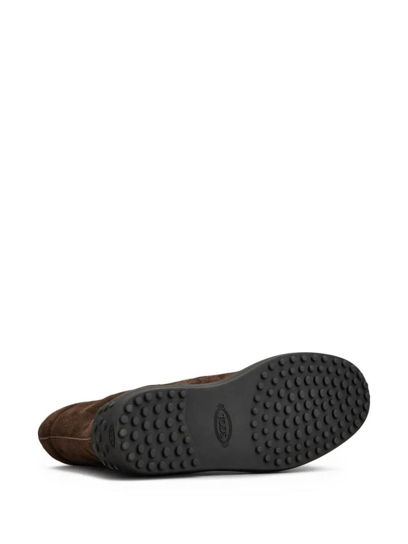 Tod'S Suede Gommino Combat Boots Shoes