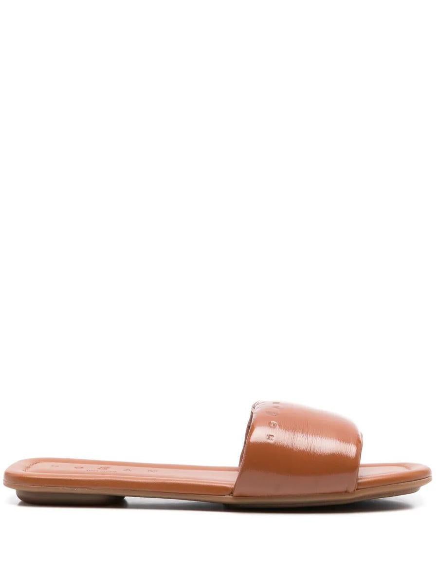 Hogan Leather Slide Shoes