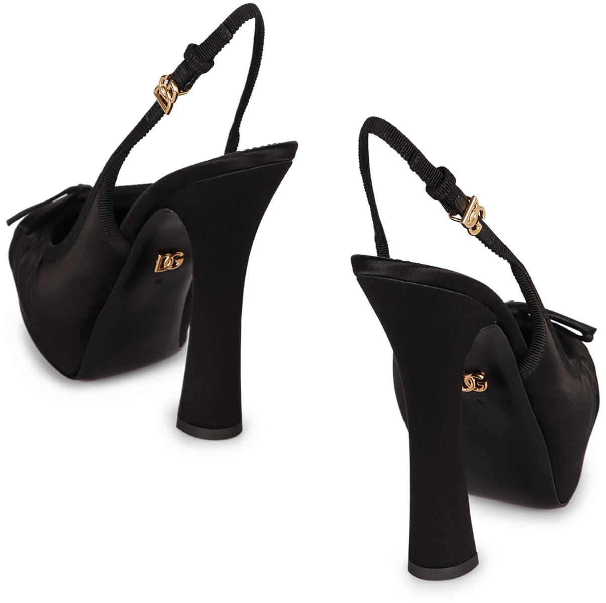 Dolce & Gabbana Satin Slingback Pumps