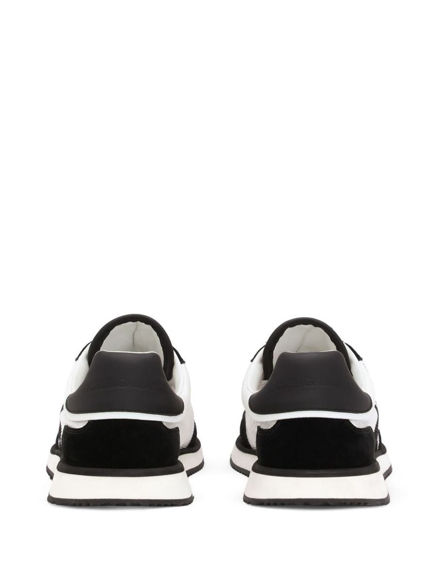 Dolce & Gabbana 'Dg Cushion' Black And White Sneakers