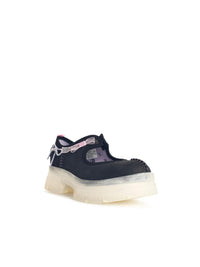 UGG 'Areum Mary Jane' Black Leather Sneakers