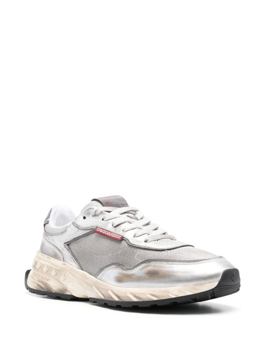DSQUARED2 Silver 'Sprinter' Sneakers