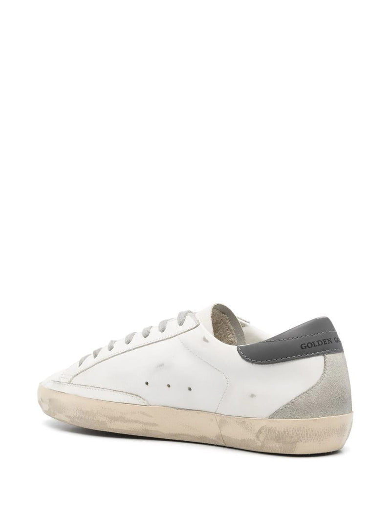 Golden Goose Super Star Leather Upper And Heel Suede Star And Spur