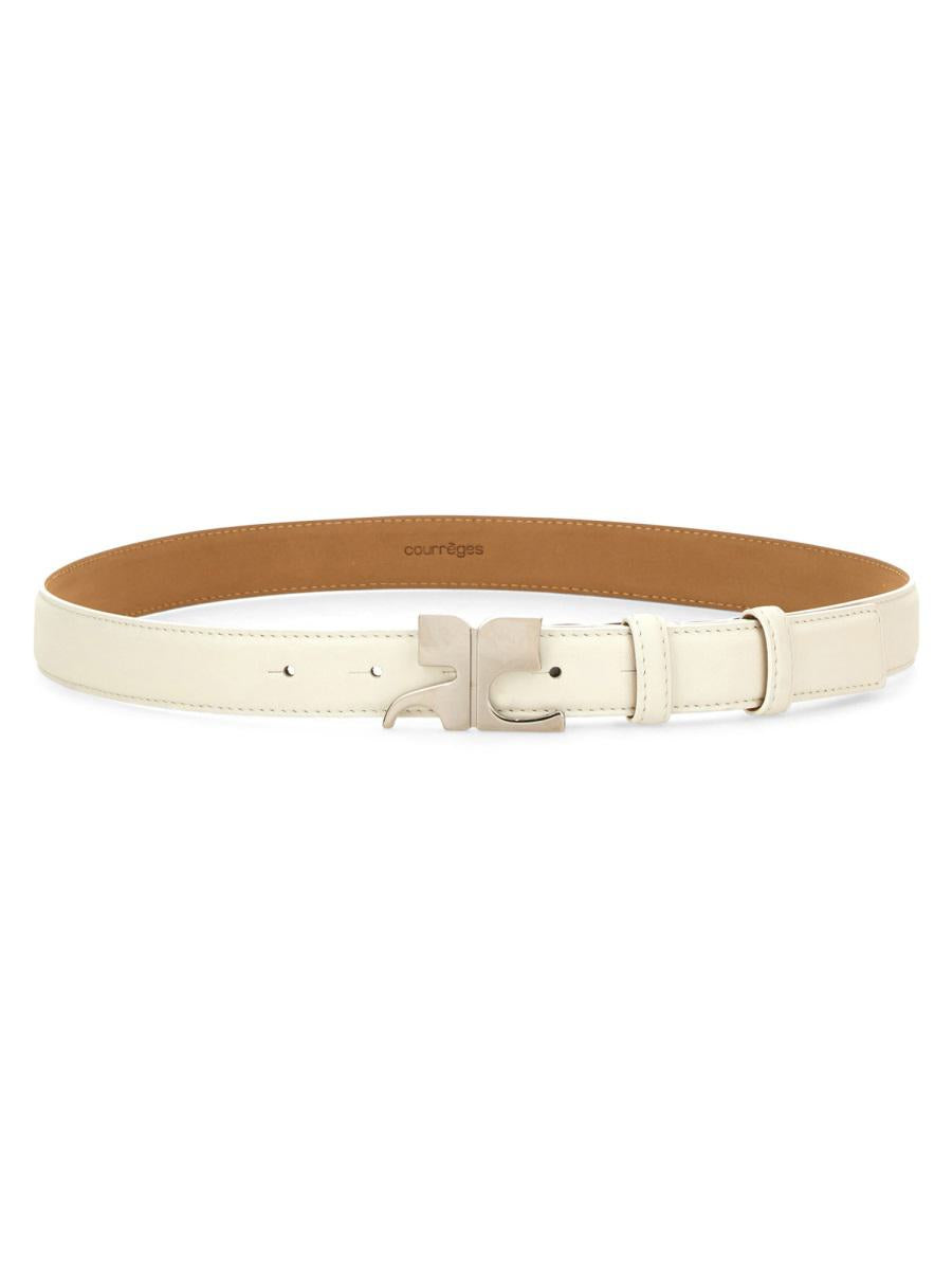 Courrèges Leather "Ac" Belt