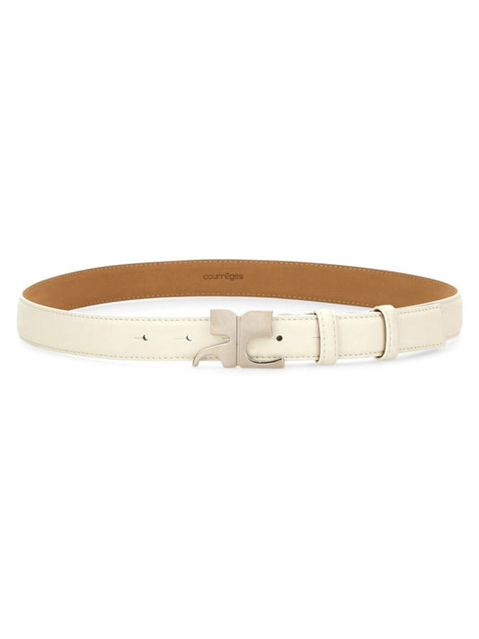 Courrèges Leather "Ac" Belt