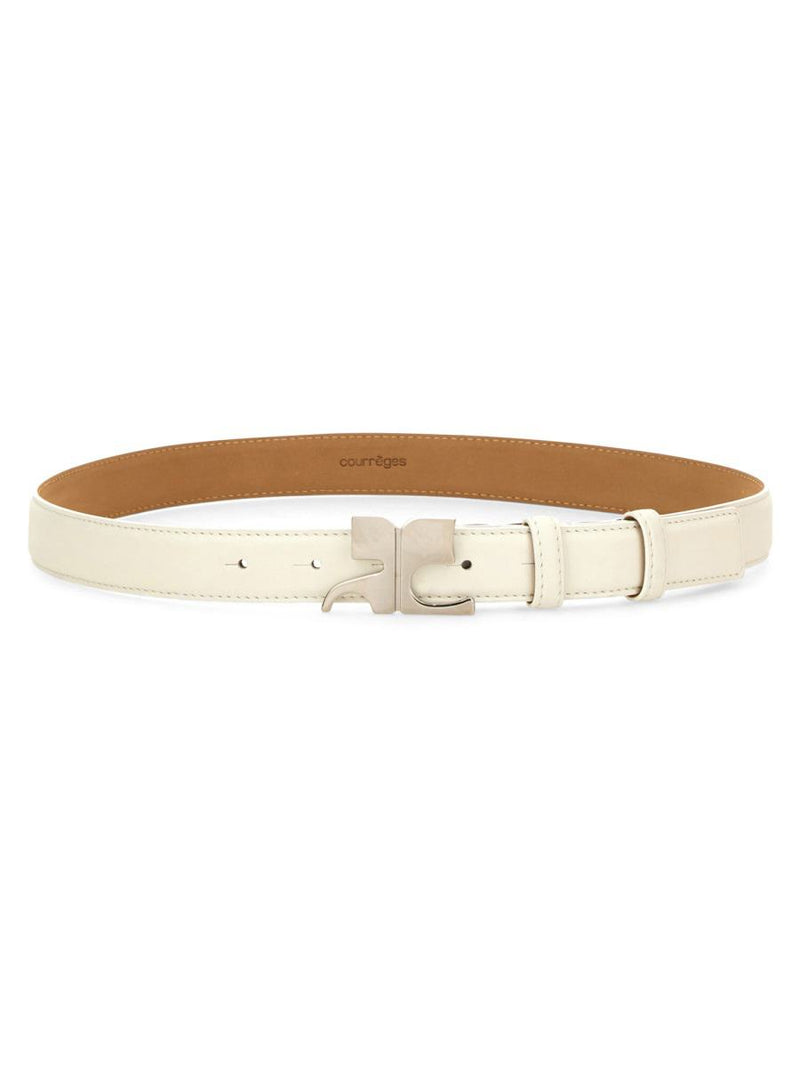 Courrèges Leather "Ac" Belt