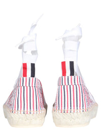 Thom Browne Seersucker Cotton Espadrilles