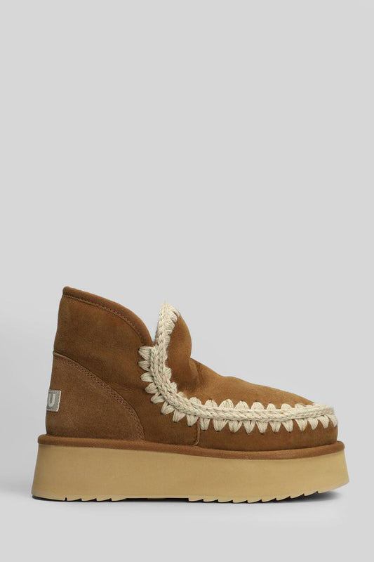Mou Mini Eskimo Platform Ankle Boots Inside Wedge