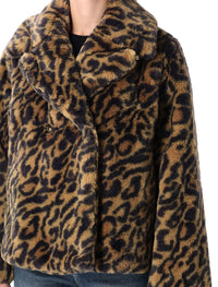 A.P.C. Leopard-Print Faux Fur Johanna Coat A.P.C