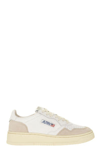 Autry Medalist Low - Leather And Suede Sneakers