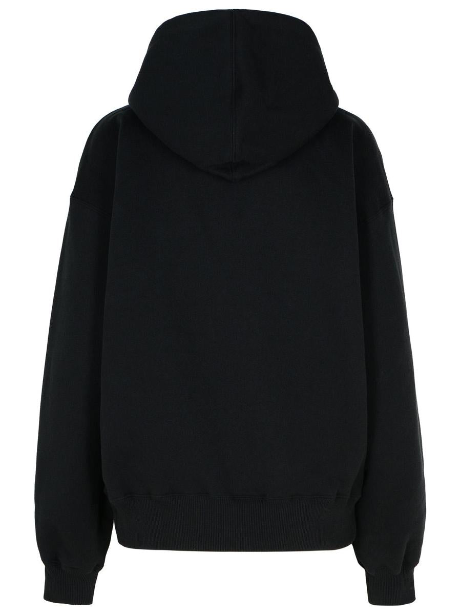 Off-White Black Cotton Sweatshirt