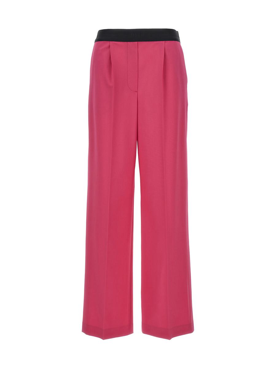 Msgm Pants With Front Pleats