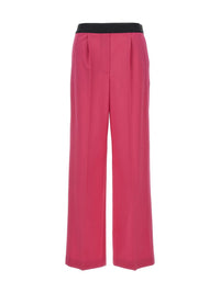 Msgm Pants With Front Pleats