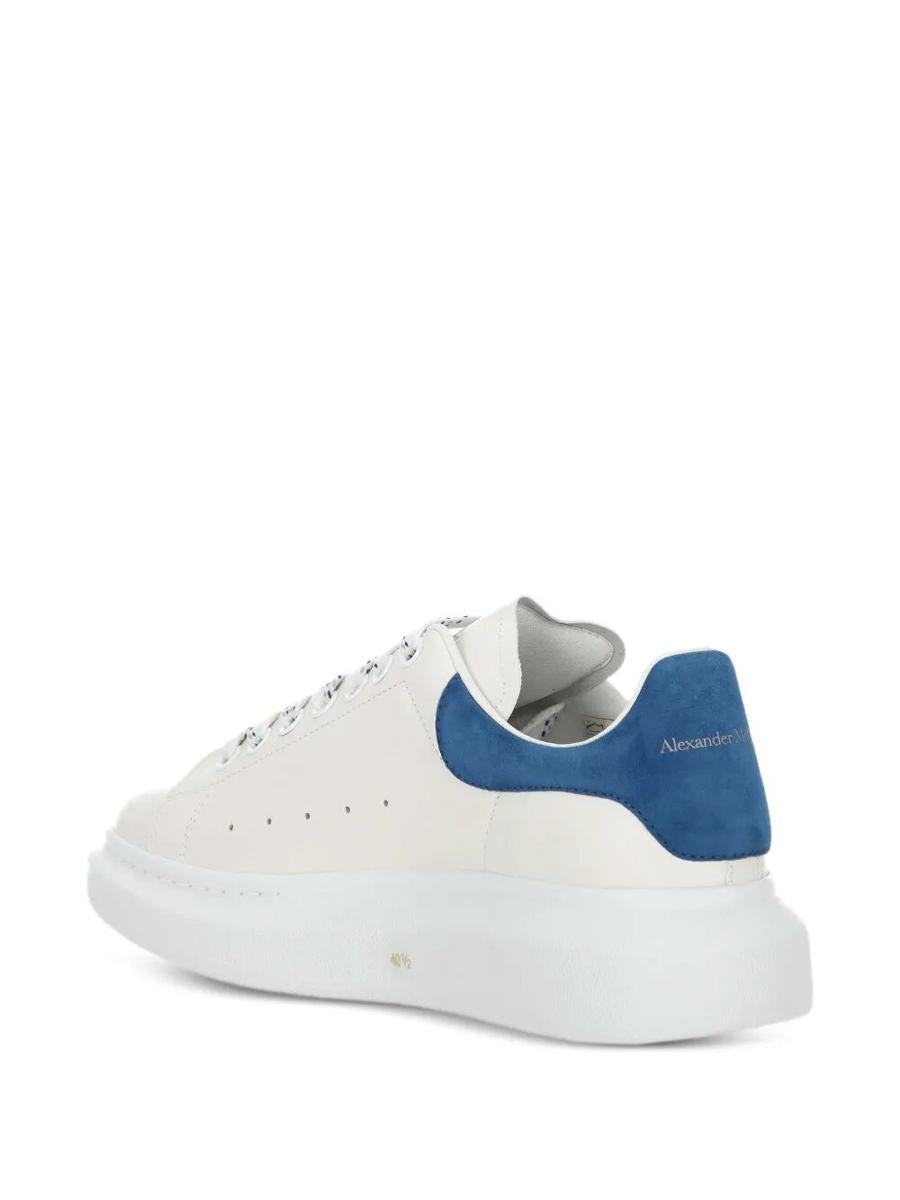 Alexander McQueen Oversized Sneakers In White/Paris Blue Shoes