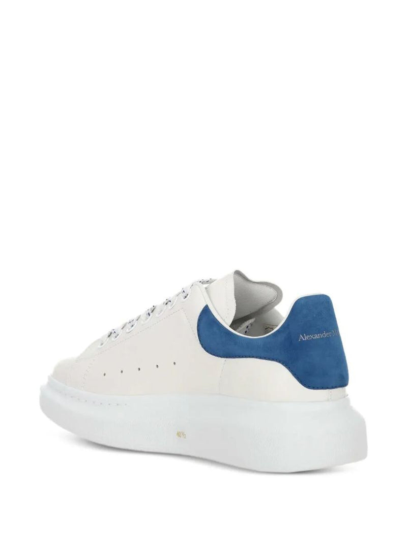 Alexander McQueen Oversized Sneakers In White/Paris Blue Shoes