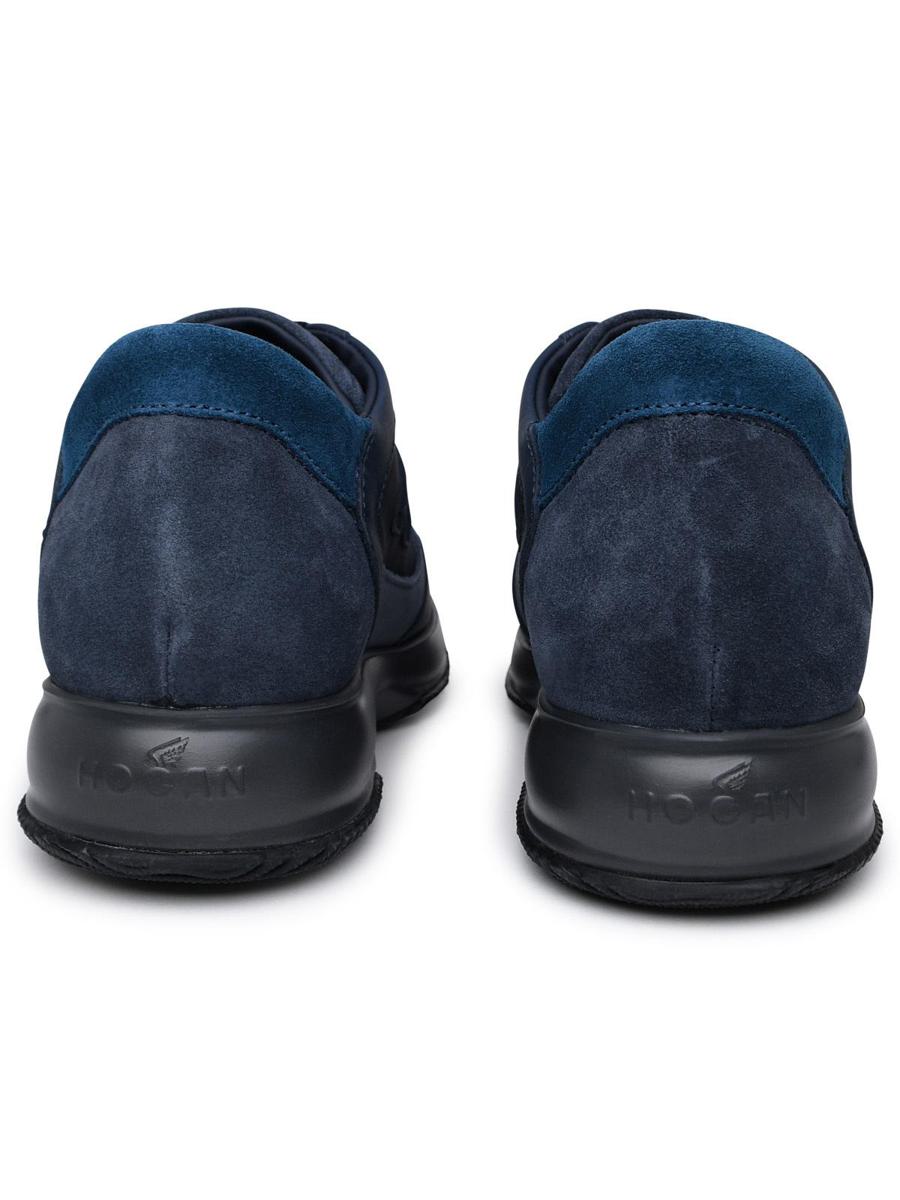 Hogan Blue Leather Sneakers