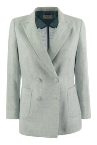 Saulina Assunta - Double-Breasted Linen Jacket