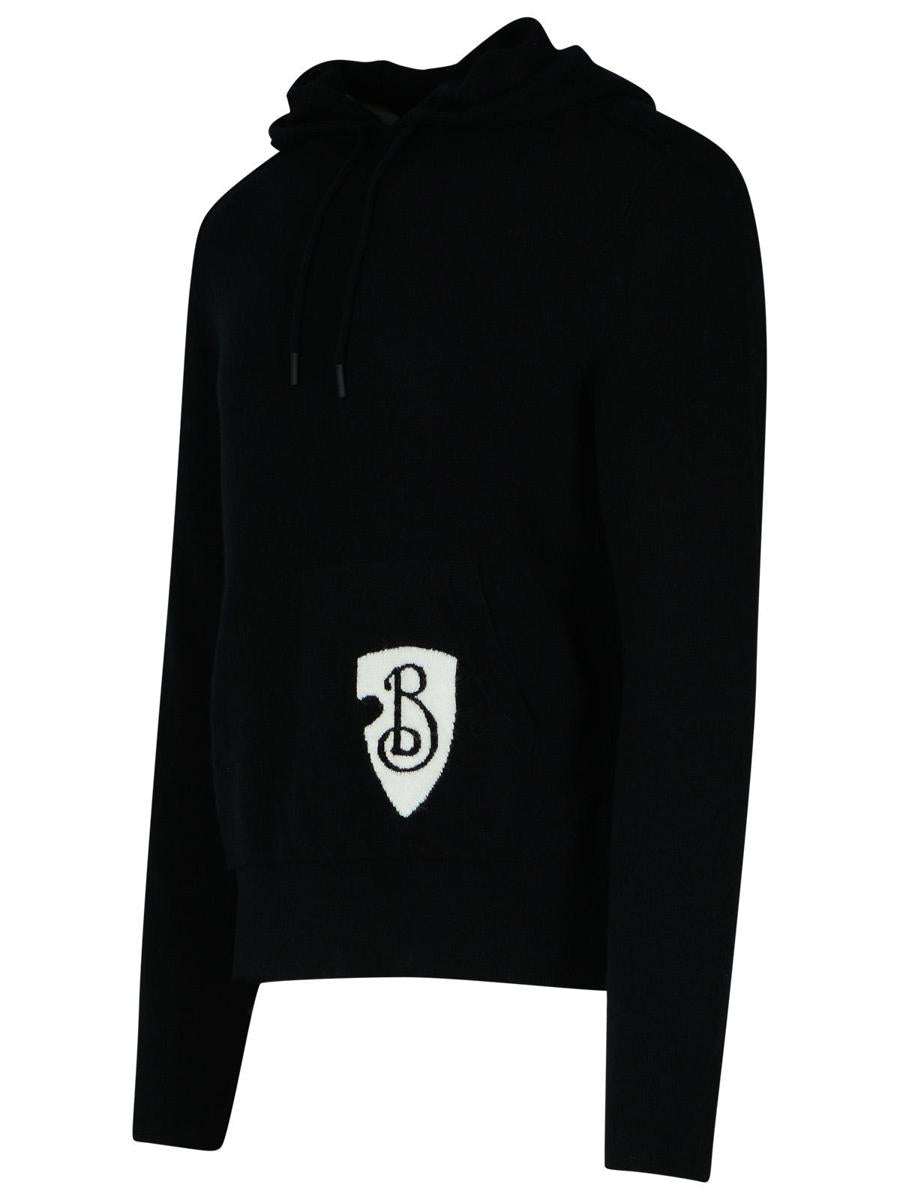 Burberry Black Wool Blend Sweatshirt