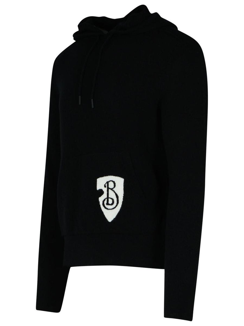 Burberry Black Wool Blend Sweatshirt