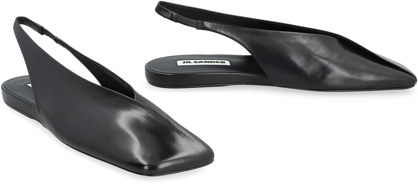 Jil Sander Leather Ballet Flats