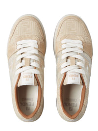 Fendi Match Low Top Sneakers In Jacquard Ff Shoes