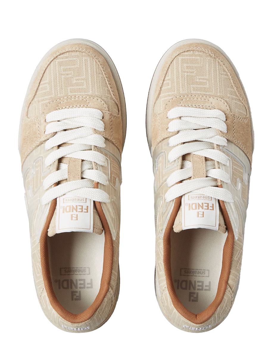 Fendi Match Low Top Sneakers In Jacquard Ff Shoes