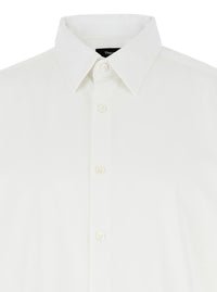 'Sylvain' White Shirt With Pointed Collar In Cotton Blend Man