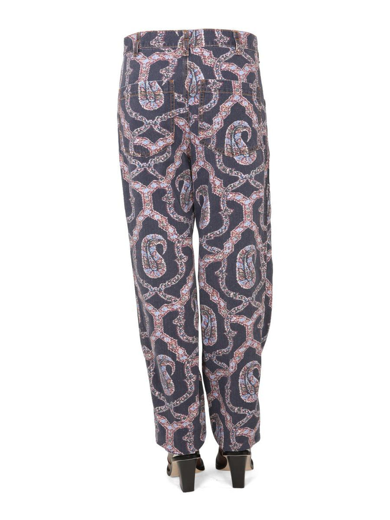 Etro Paisley Denim Pants