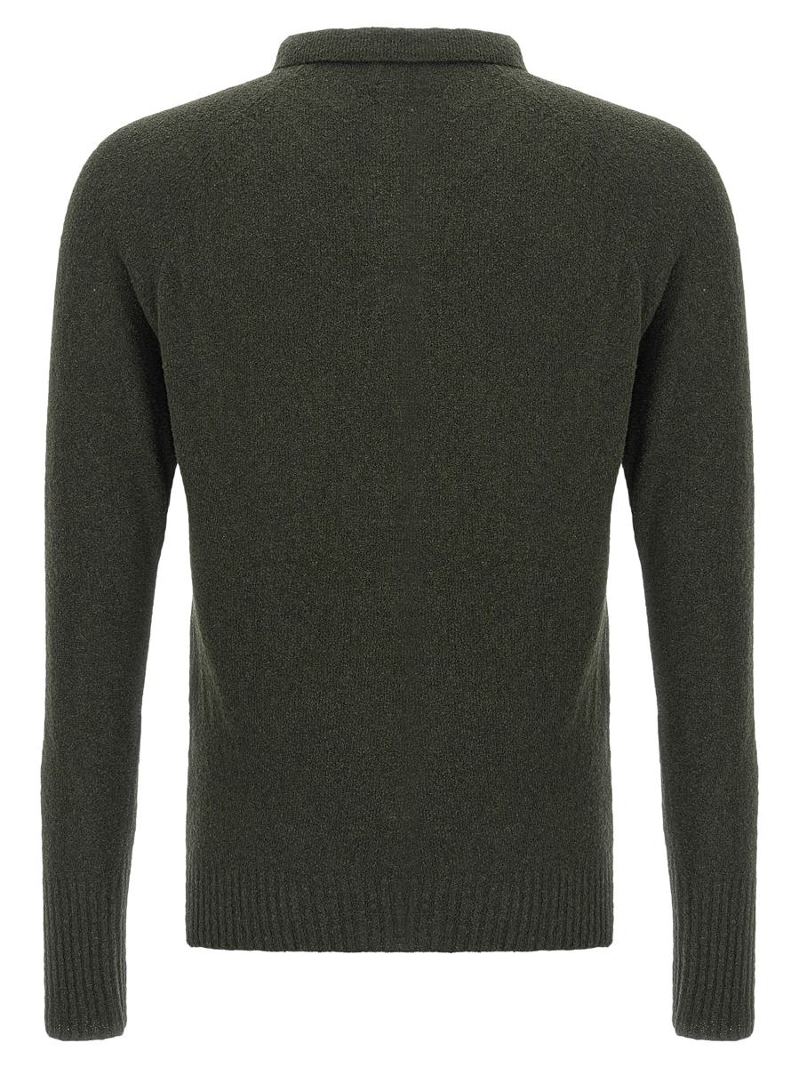 Ma'Ry'Ya Bouclé Cotton Polo Shirt